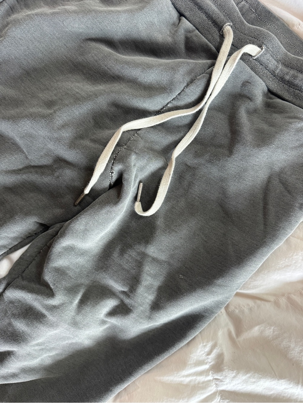 John Elliott Gray Distressed Drawstring Jogger Sweatpants - Picture 6 of 6